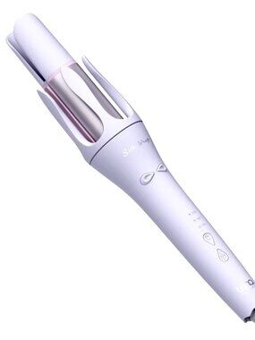 Lena Automatic Curling Iron Wand Purple Lavender
